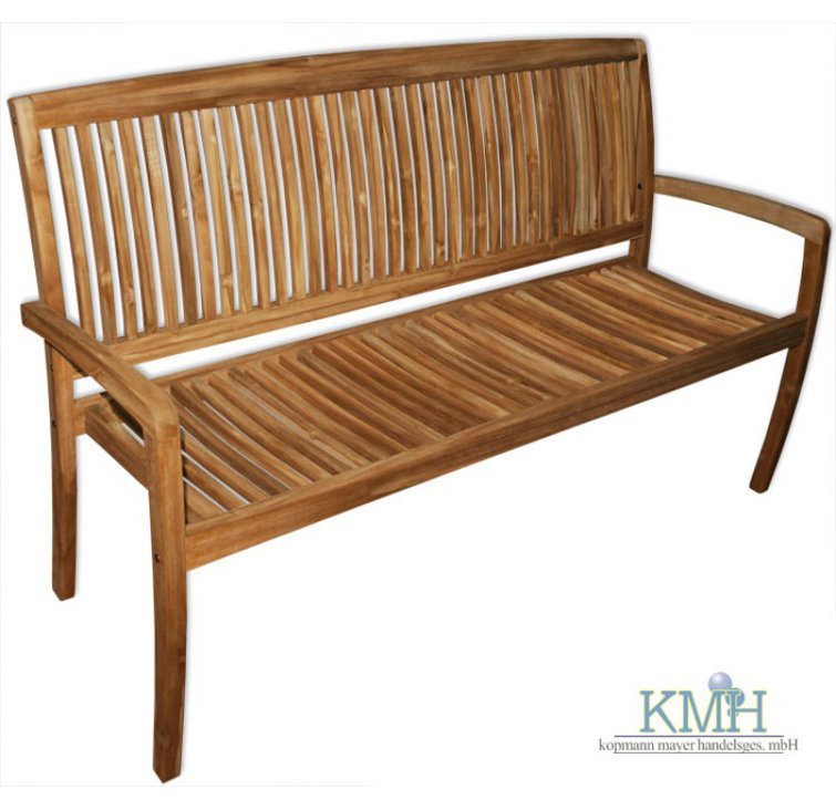 KMH Gartenbank aus Teakholz Wayfair.de